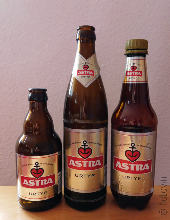 Différents formats et contenants d'Astra