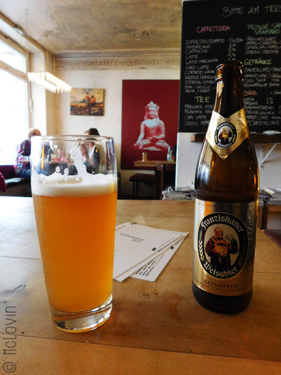 Franziskaner Weissbier dans le Karolinenviertel d'Hambourg