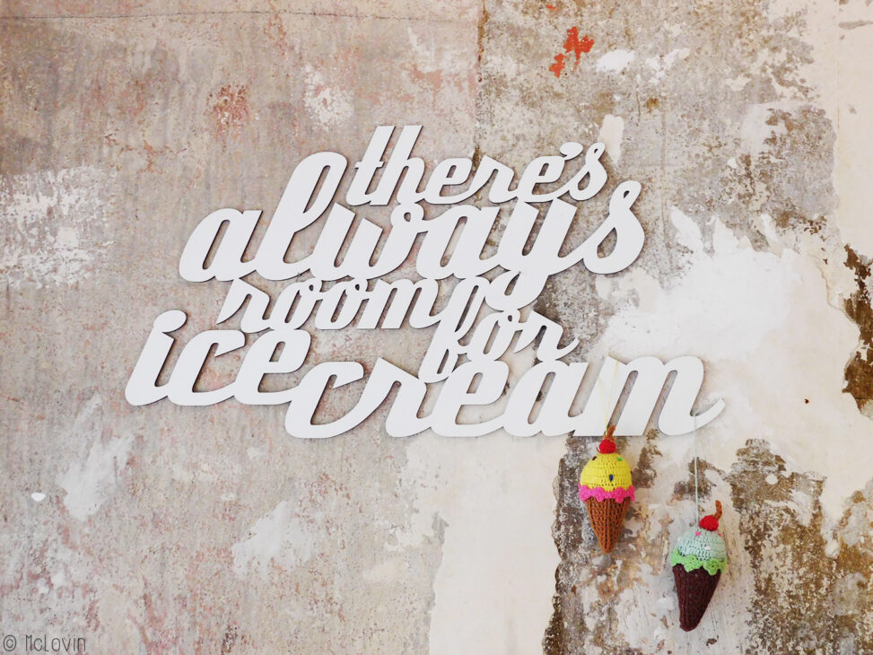 Déco intérieure au Delzepich Eix : "There's always room for an ice cream"