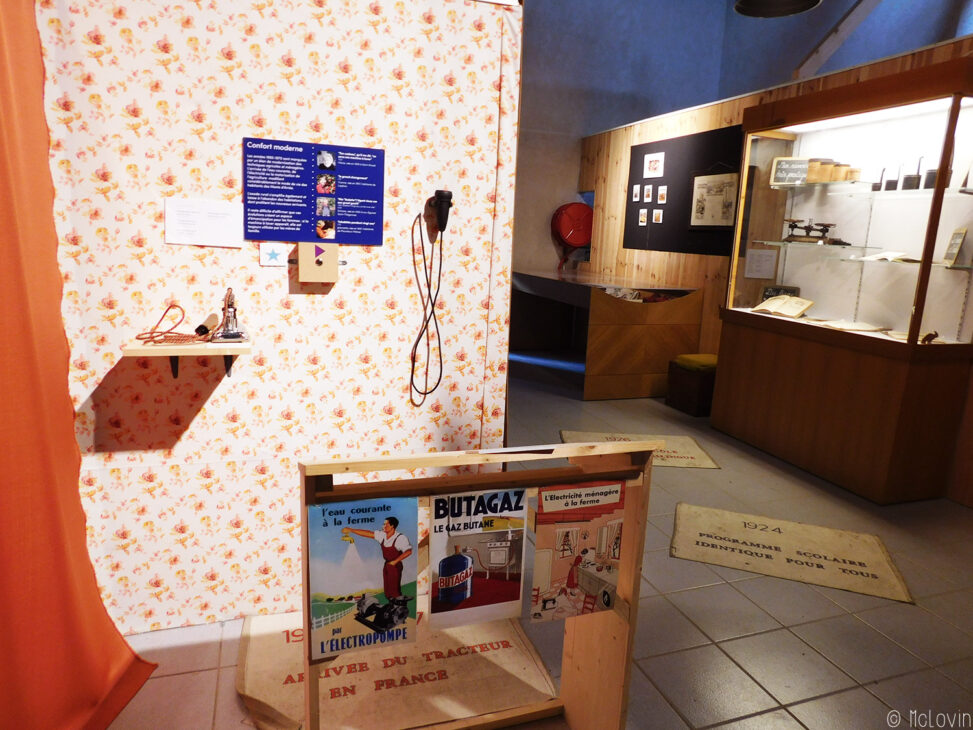 2ème partie de l'exposition avec les années 60-70