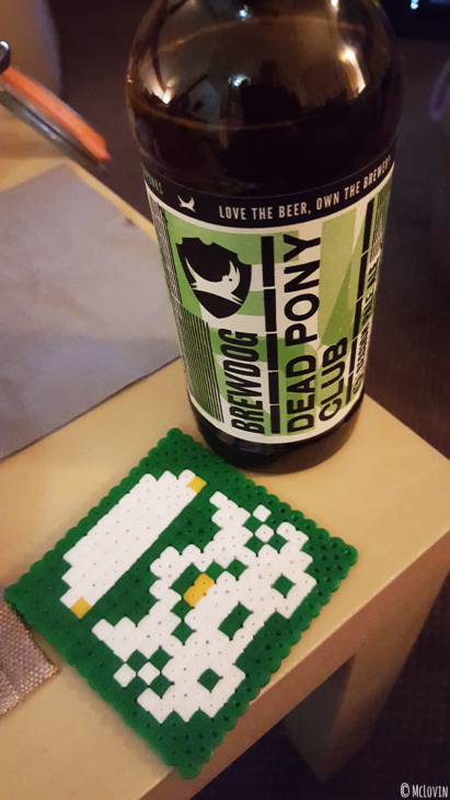 La Dead Pony Club, bière American Pale Ale de la brasserie BrewDog sur son sous bock Star Wars