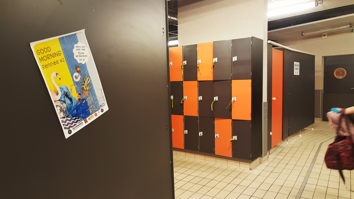 Vestiaires de la piscine des Gayeulles au Good Morning Rennes #2