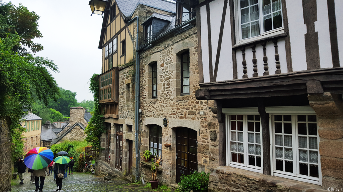 Les maisons à pans de bois dans la rue du Jerzual à Dinan pour l'Instameet Dinan-Léhon 2016