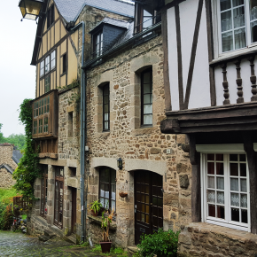 Les maisons à pans de bois dans la rue du Jerzual à Dinan pour l'Instameet Dinan-Léhon 2016