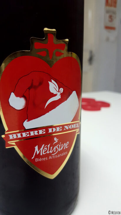 Bouteille de Mélusine de Noël, bière de saison par la brasserie vendéenne Mélusine