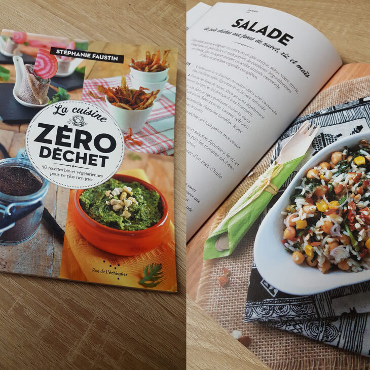 Le livre de cuisine "La cuisine zéro déchet" de Stéphanie Faustin aux éditions Rue de l'Echiquier.