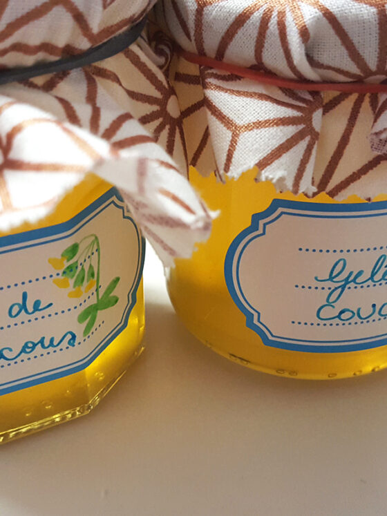 La gelée faite maison aux fleurs de coucou