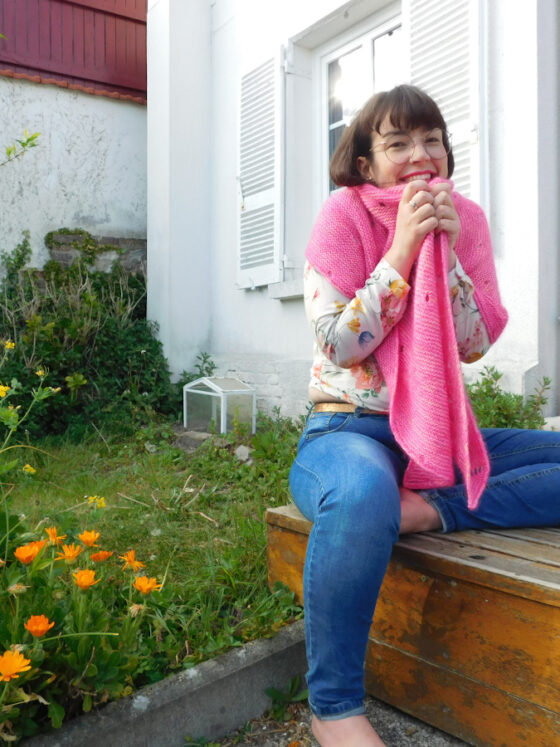 Tricot – ma petite laine (vraiment très) rose